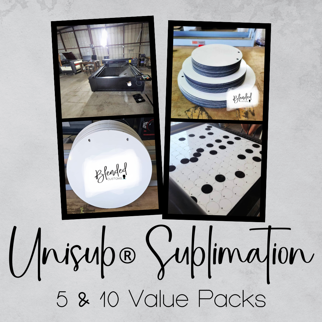 Unisub® Sublimation Blanks with Wooden Frames – Blended Customs