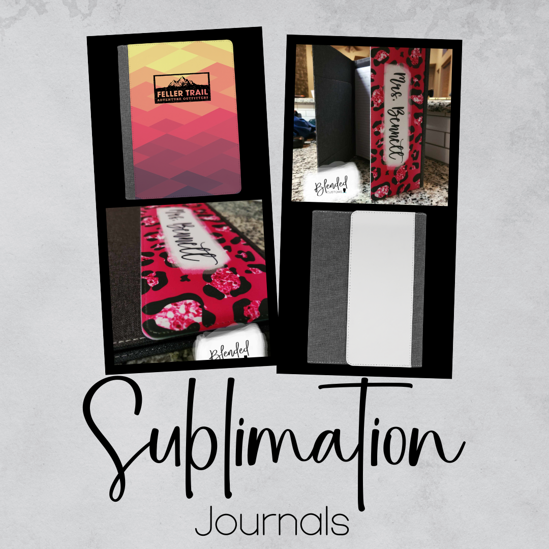 Sublimation Portfolios, Journals, Note Pads, Binders, Passport Holders