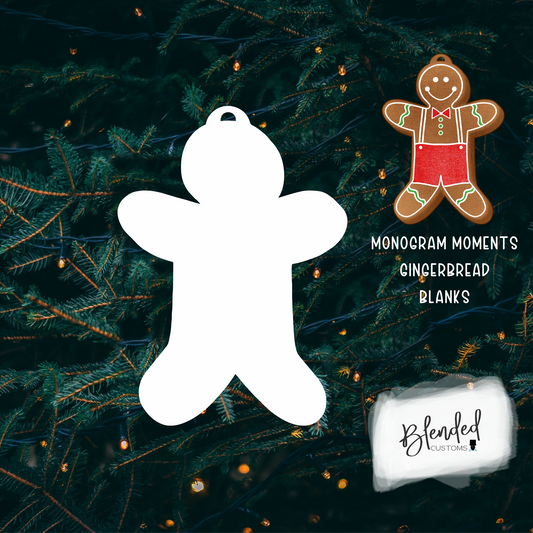 MM Gingerbread Man Sublimation Christmas Ornament