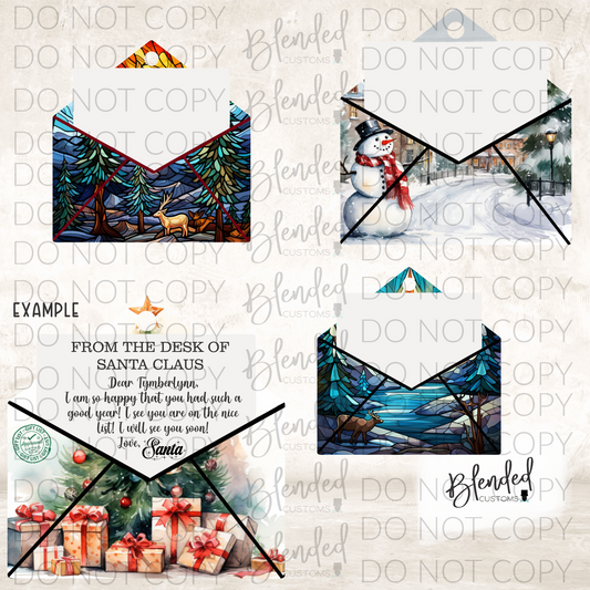 Classic Envelope Ornament PNG Download