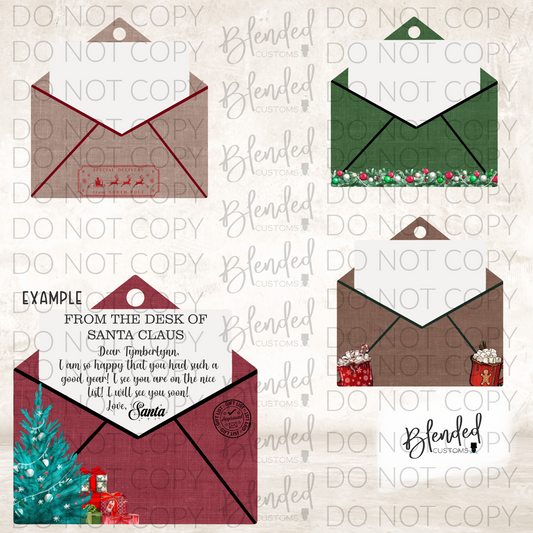 Burlap Envelope Ornament PNG Download