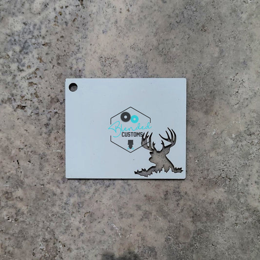 Deer Keychain Sublimation Blank- 10 Packs