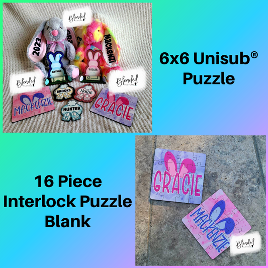 6x6 Square Unisub® Puzzle Blank