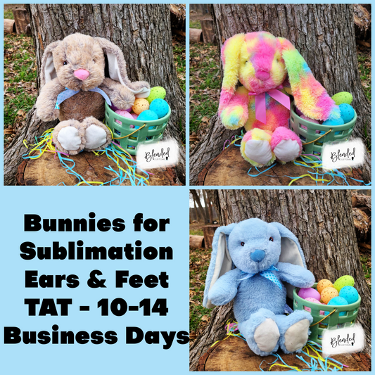 Bunny Plushies for Sublimation - 16"
