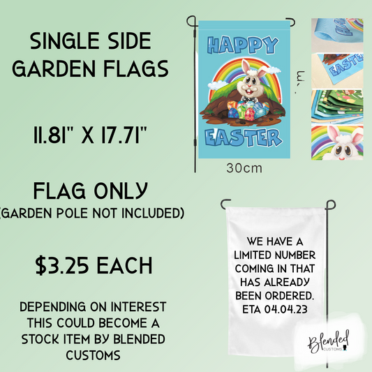 Single Side Sublimation Garden Flag