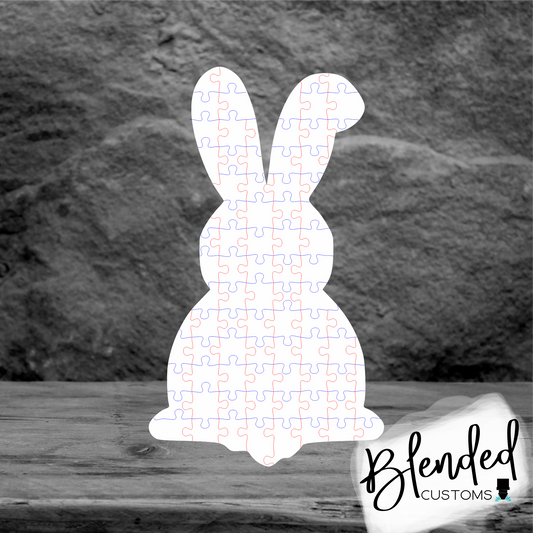 MM Bunny Easter Tag Unisub® Micro Puzzle Blank