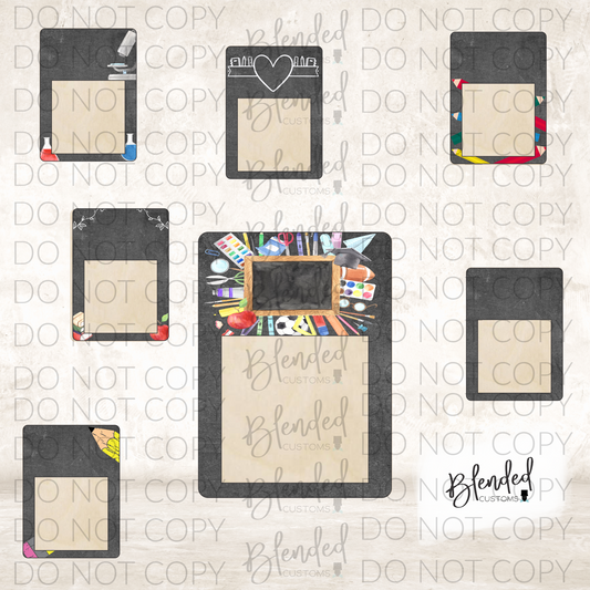 Chalkboard Sticky Note Holder PNG Download