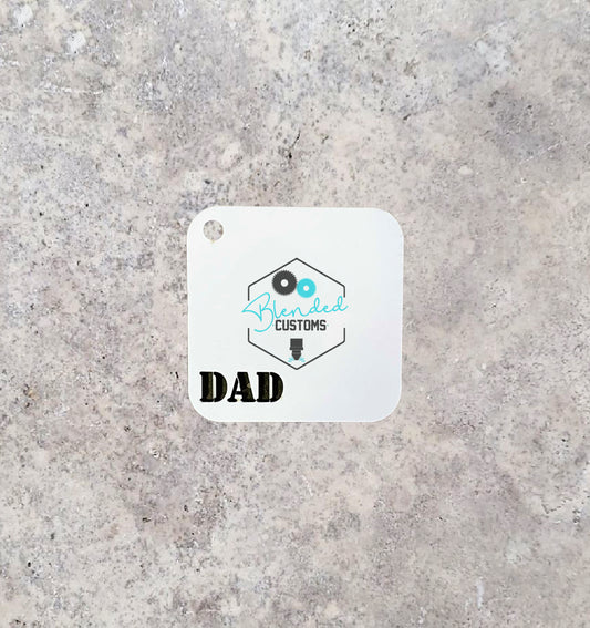 Dad Keychain Sublimation Blank- 10 Packs