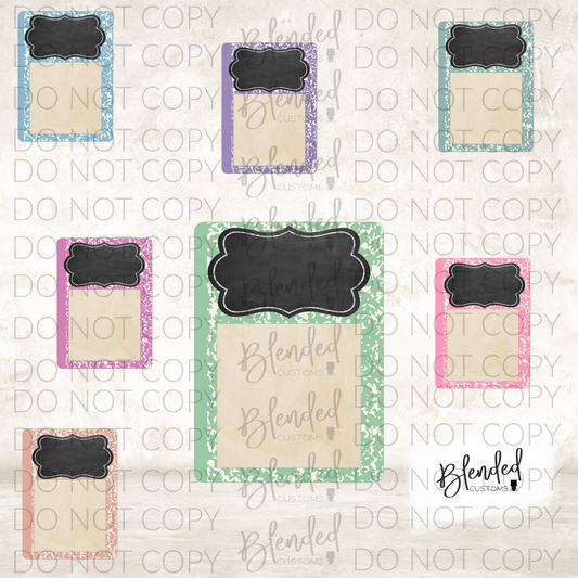 Pastel Sticky Note Holder PNG Download