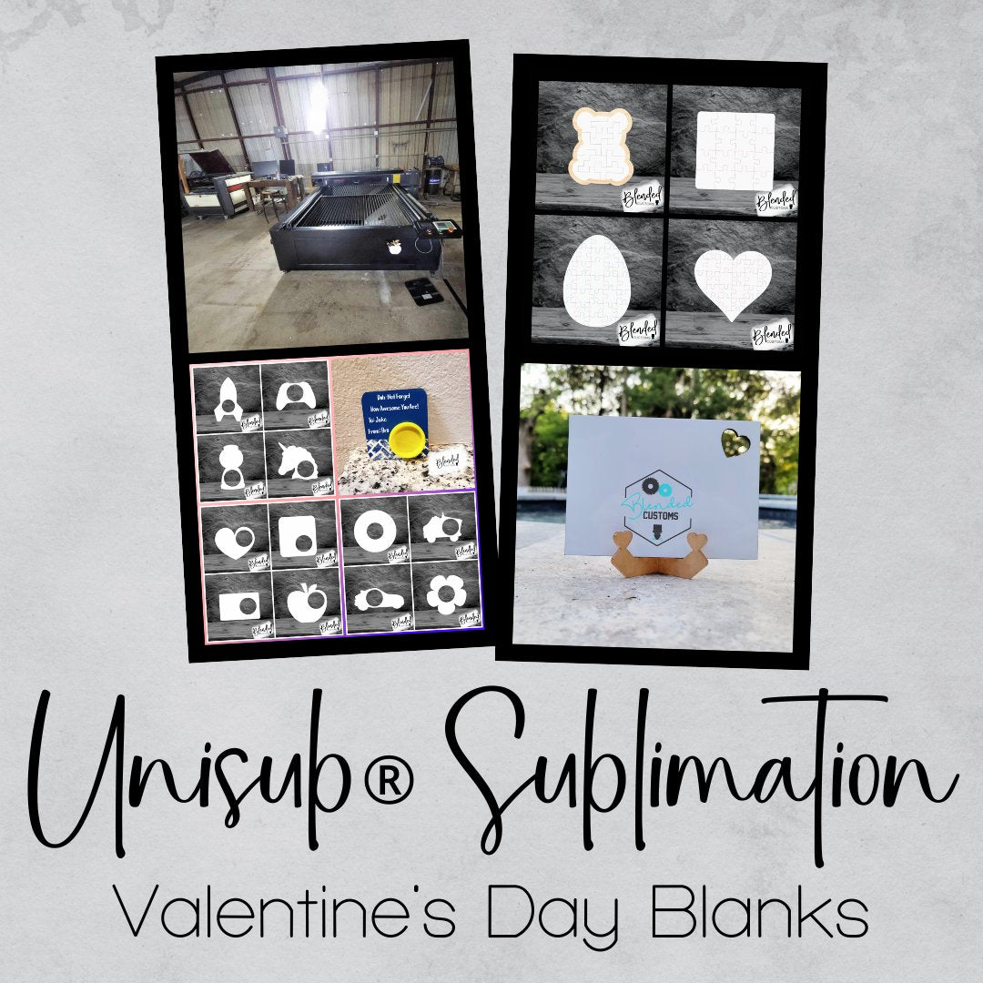 Sublimation Valentine's Day Blanks – Blended Customs