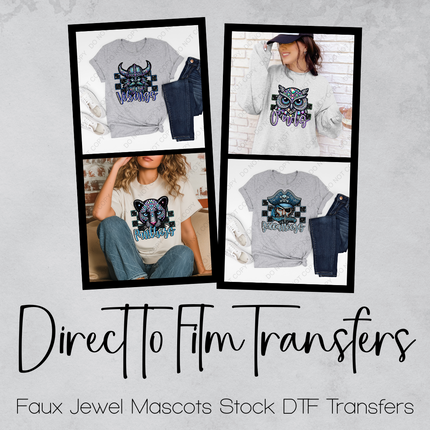 Collection image for: Faux Jewel Mascot Direct to Film Transfers