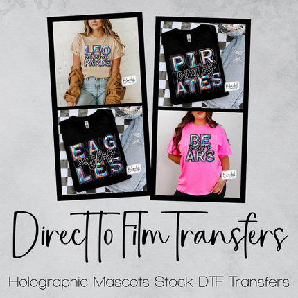 Collection image for: Holographic Mascot Direct to Film Transfers