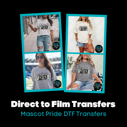 Collection image for: Mascot Pride Word Art Direct to Film Stock Transfers