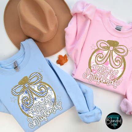 Merry Christmas Ornament DTF Transfer