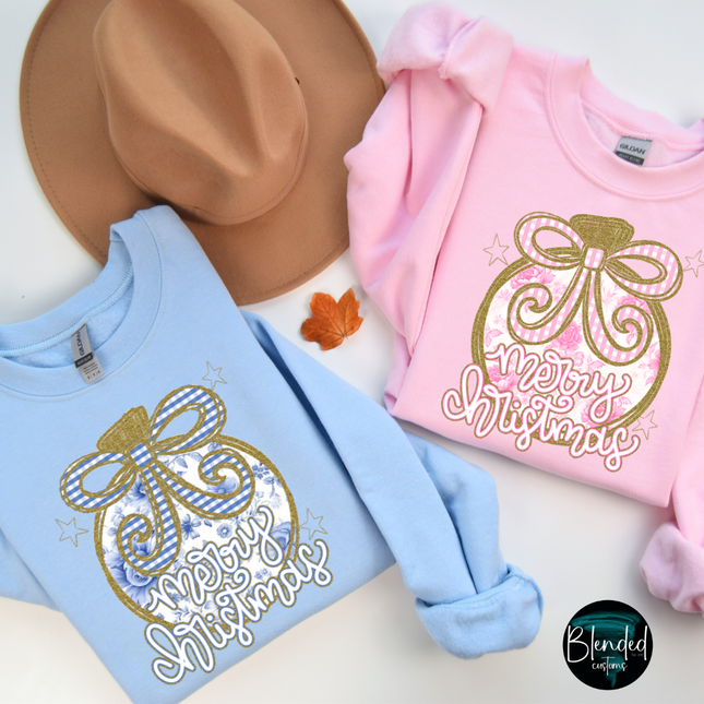 Merry Christmas Ornament DTF Transfer