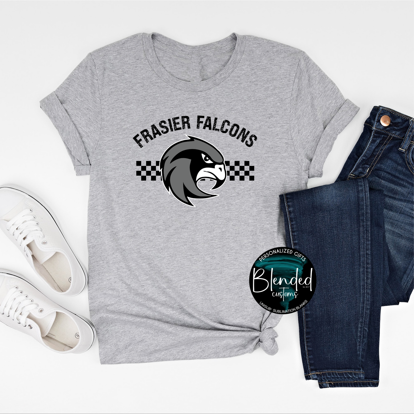 Frasier Falcons School T-Shirt - Exclusive Design by Blended Customs