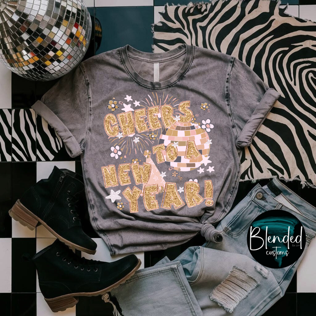 Cheers To A New Year DTF Transfer