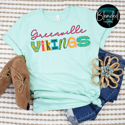 Twisted Type Mascot DTF Transfer