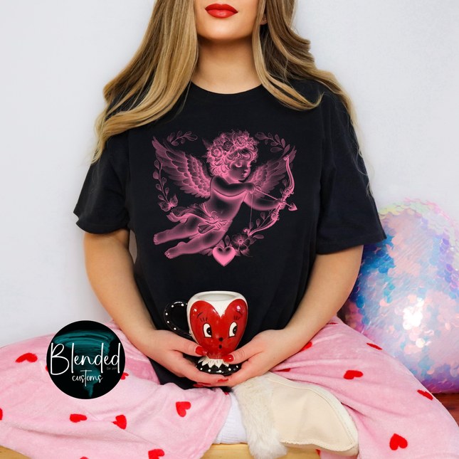 Half Tone Cupid DTF Transfer