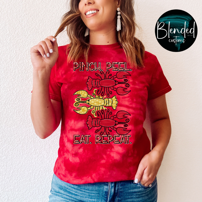 Pinch Peel Eat Repeat DTF Transfer