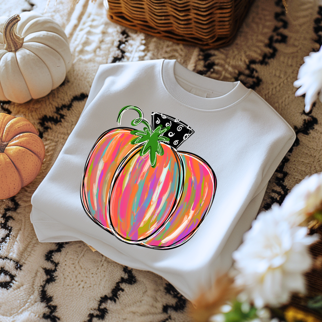 Painted Pumpkin DTF Transfer