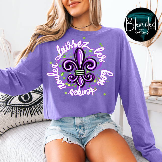 Les Bon Temps Fluer DTF Transfer