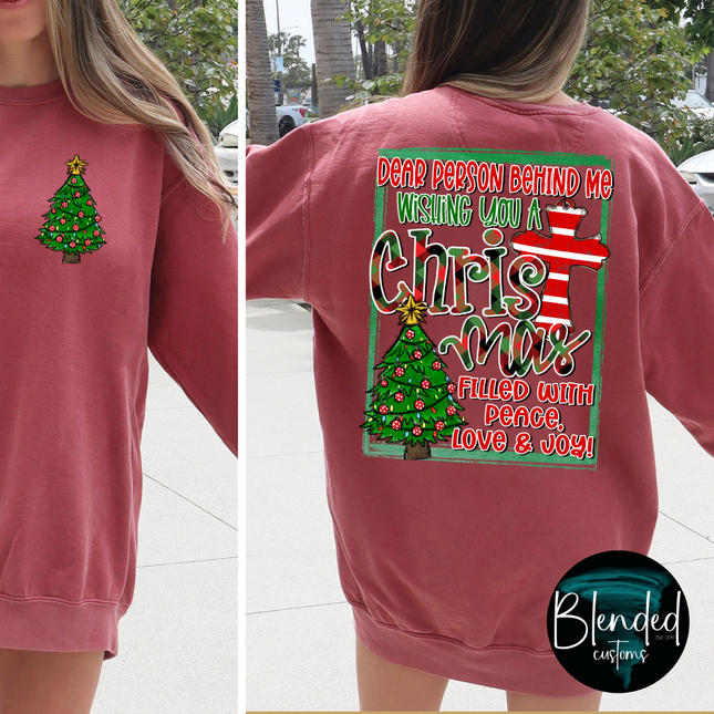 Person Behind Me Christmas DTF Transfer