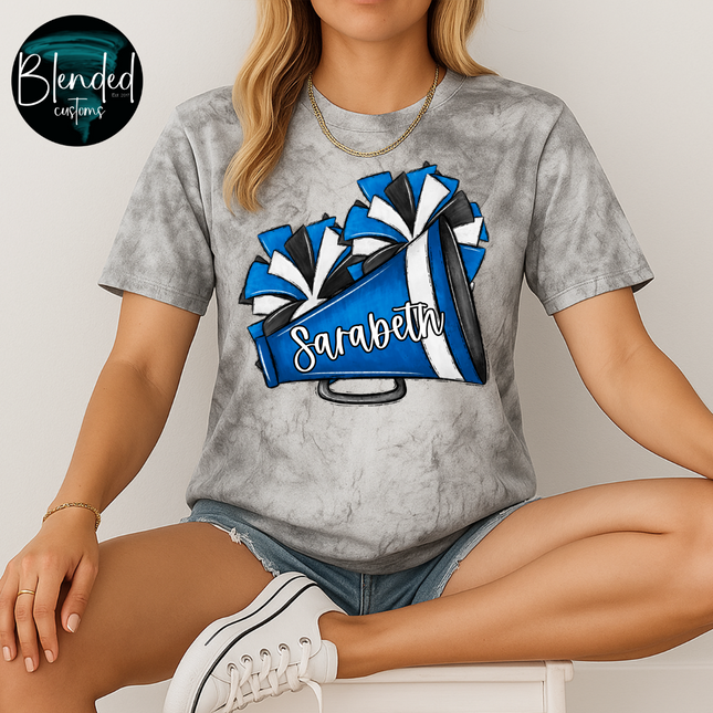 Megaphone & Poms Mascot Custom DTF Transfer