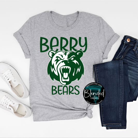 Berry Bears School T-Shirt - Exclusive Design by Blended Customs