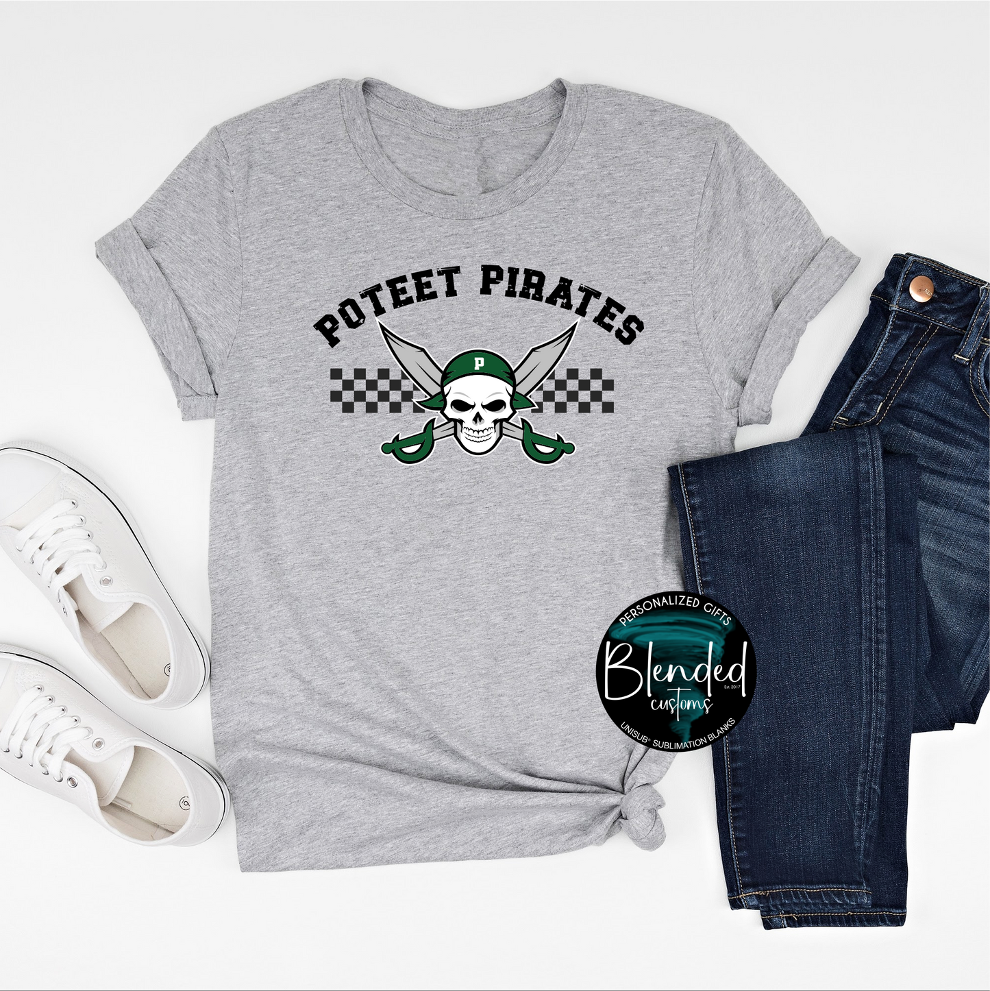 Poteet Pirates School T-Shirt