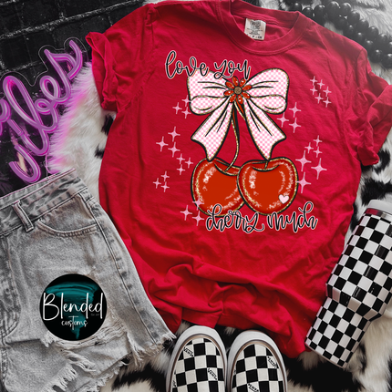 Love You Cherry Much DTF Transfer