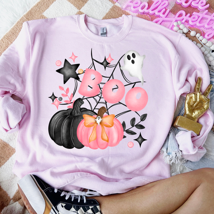 Boo Pink Ghost DTF Transfer