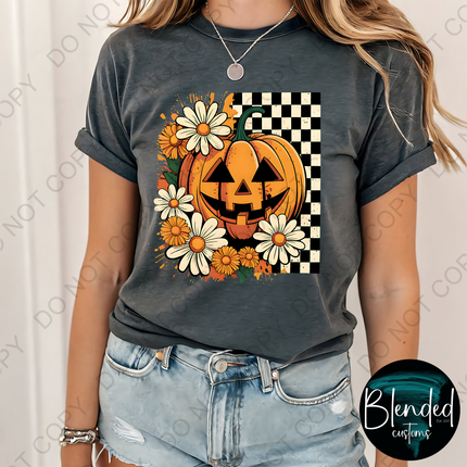 Retro Pumpkin Direct to Film Transfer