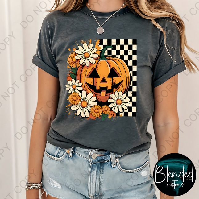 Retro Pumpkin Direct to Film Transfer