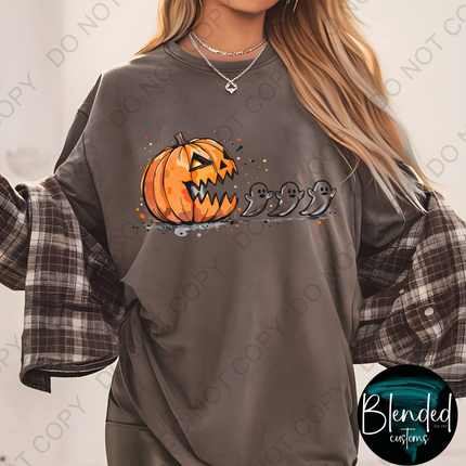 Pumpkin Ghost Direct to Film Transfer