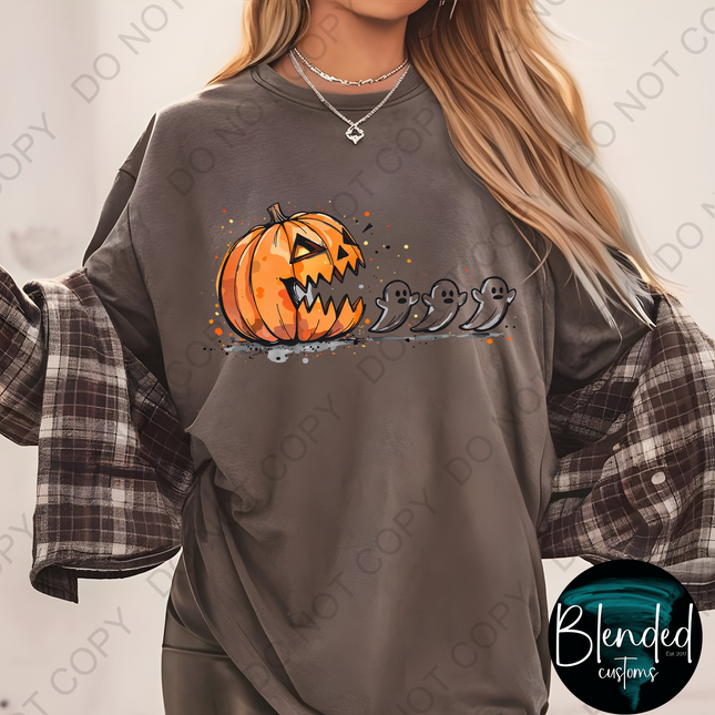 Pumpkin Ghost Direct to Film Transfer