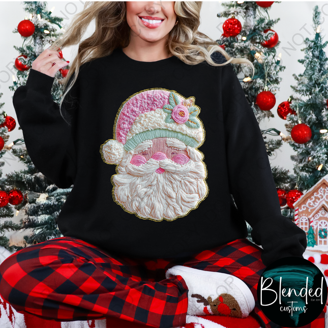 Faux Knitted Santa Direct to Film Transfer