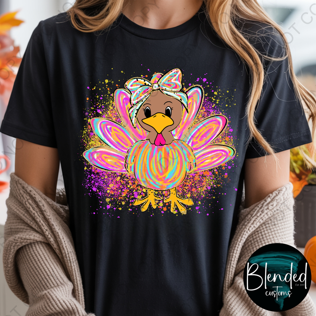 Colorful Turkey Direct to Film Transfer