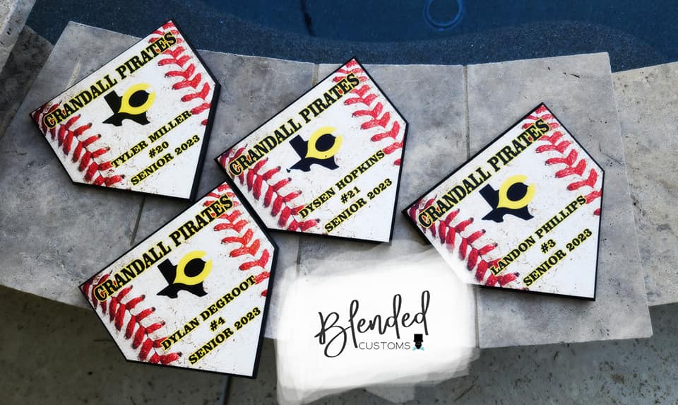 Personalized Softball Home Plate Plaque