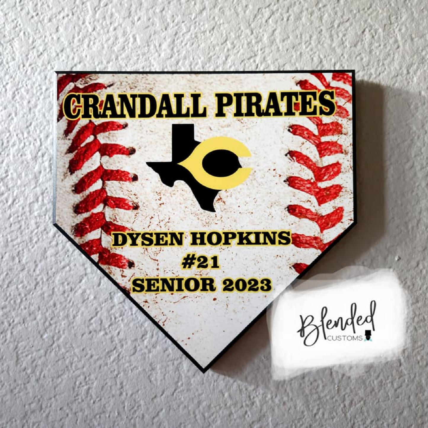 Personalized Softball Home Plate Plaque