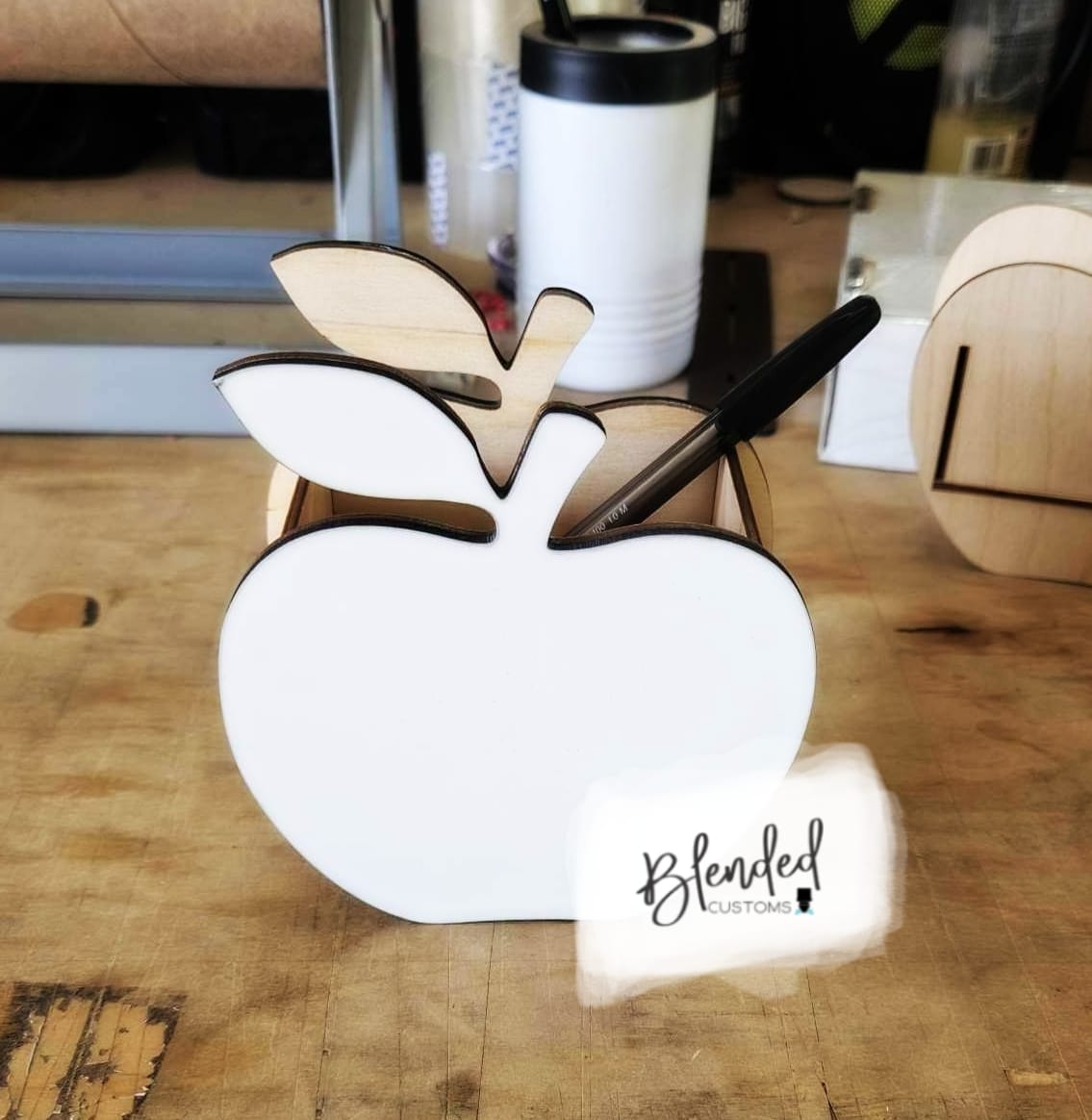 Apple Shaped Unisub® Pencil Holder