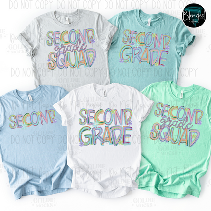 Pastel Titled Grade Levels DTF Transfer