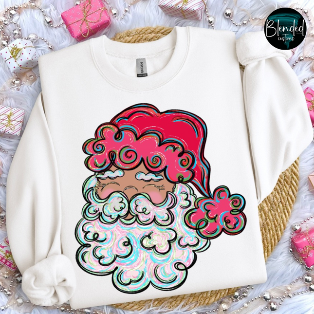 Whimsy Santa DTF Transfer