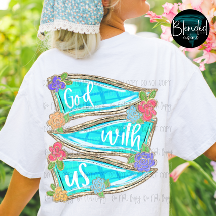 Faith Pennants Front Back DTF Transfer