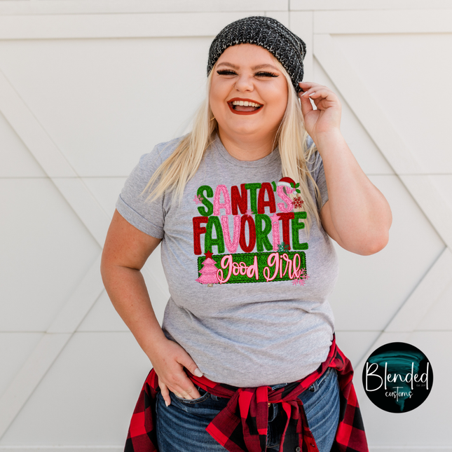 Santa's Favorite Good Girl DTF Transfer