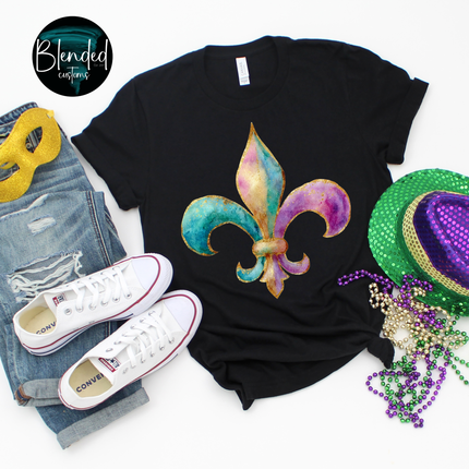 Mardi Gras Fleur De Lis DTF Transfer