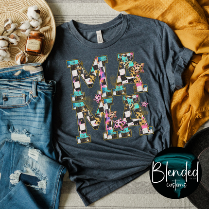 Mama Leopard Stars DTf Transfer