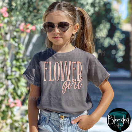 Flower Girl Wedding DTF Transfer