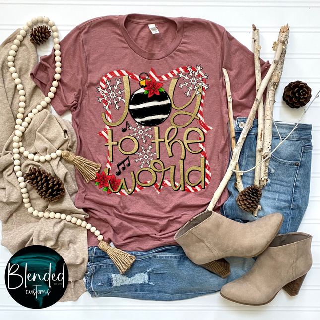 Joy To The World DTF Transfer