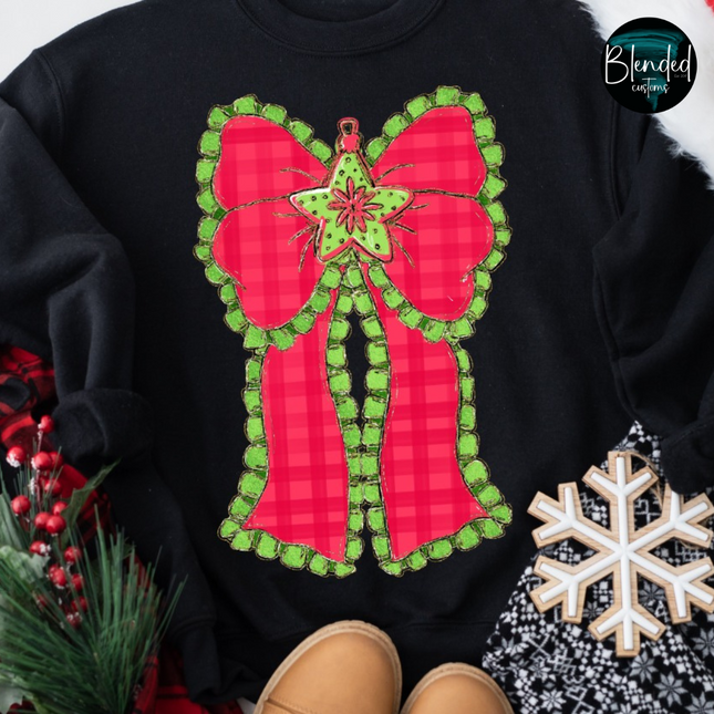 Christmas Bow DTF Transfer